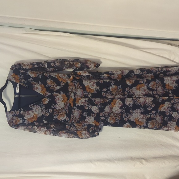 NWT Anthropologie floral chiffon jumper - Picture 2 of 11